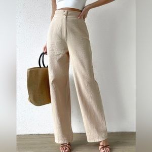 SHEIN High Waist Straight Leg Pants